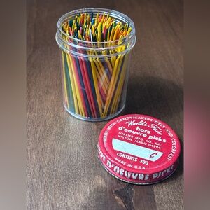 Worlds Fair Forster Mfg Co Inc, Vintage Hors d'Oeuvre Picks - Multicolor